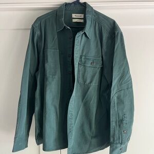 Madewell Green Denim Shirt